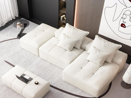 Modern Oversized Diy Combination Modular Sectional Sofa With Pillows