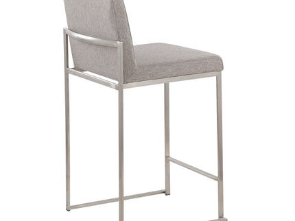 Fuji - Contemporary High Back Counter Stool, Functional Design