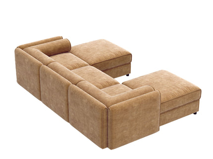 Contemporary Elegant Sofa With Storage And Ottoman