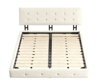 Tufted Headboard With Extra-Large Ultra-Soft Cloud Pillow Design