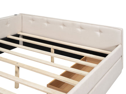 Platform Bed With USB Ports
