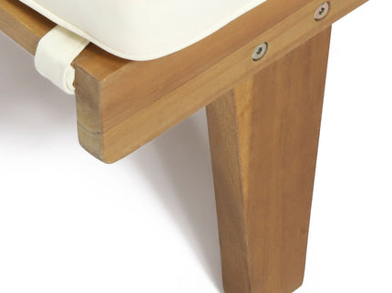 Ariana - Wood Chaise Lounge With Cushion