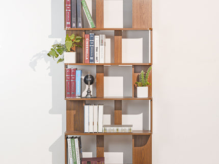 Modern 5 Tier Open Storage Bookcase