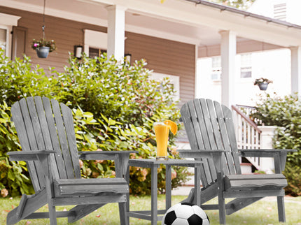 Lounge Patio Chair For Garden Outdoor Wooden Folding Adirondack Chair (Set of 2) Solid Cedar Wood Lounge Patio Chair For Garden