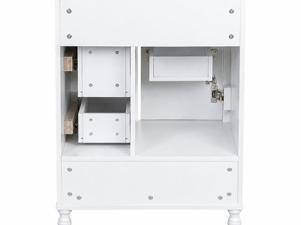 Modern Bathroom Vanity With Sink, Soft Close Doors, 3 Drawers