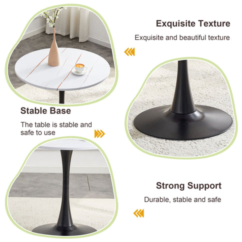 Ergonomic Round Dining Table For Kitchen