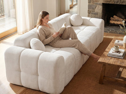 Extra Large Compression Sofa, Cloud Puff Couch For Living Room