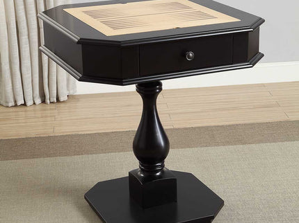 Bishop - Reversible Chess Checker Game Table With Game Tray (Chess Fingures Not Included)