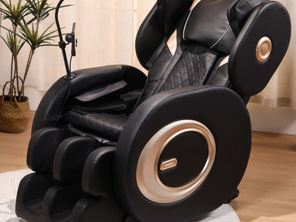 Automatic Massage Chair Recliner With Zero Gravity And Full Body Air Pressure - Black