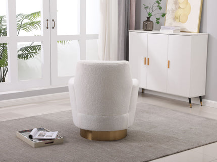 Teddy Swivel Barrel Chair, Swivel Accent Chairs Armchair For Living Room