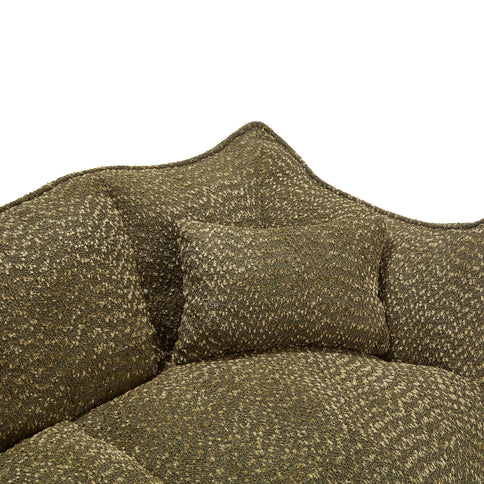 Comfortable Dual Beanbag Chair With High Resilience Foam Core For 2 People