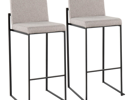 Fuji - Contemporary High Back Barstool Elegant Design