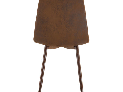 (Set of 4) Backrest AndTransfer Legs Chairs Adding A Touch Of Elegance To Minimalist And Scandinavian Style Homes - Walnut
