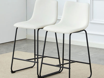 Retro Bar Chairs, Comfortable Stools (Set of 2)