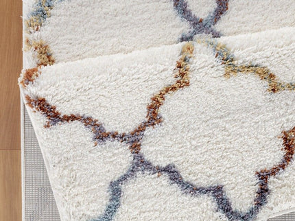 Loft Shag - 7'10" X 9'10" Shaggy Area Rug Polypropylene - Ivory