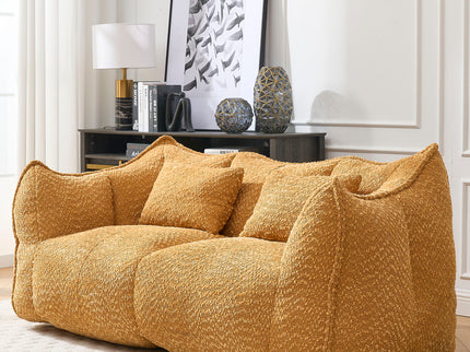 Comfortable Dual Beanbag Chair With High Resilience Foam Core For 2 People