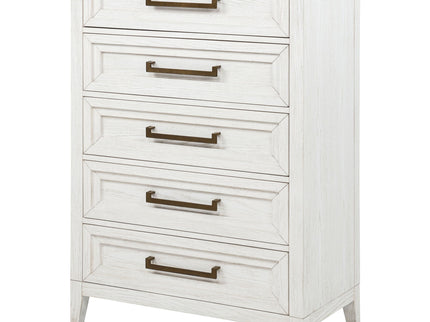 Inverness - 5 Drawer Bedroom Chest - White