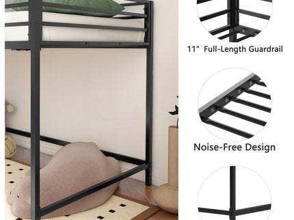 Adam - Twin Loft Bunk - Black