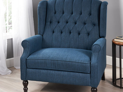Dunham - Contemporary Fabric Tufted Oversized Pushback Recliner
