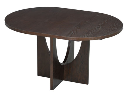 Topmax - 5 Piece Modern Extendable Round Dining Table Set With Removable Leaf For Small Places