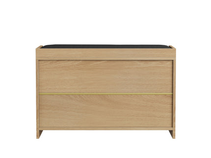 Entryway Shoe Bench With Double Doors