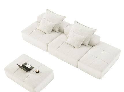 Modern Oversized Diy Combination Modular Sectional Sofa With Pillows