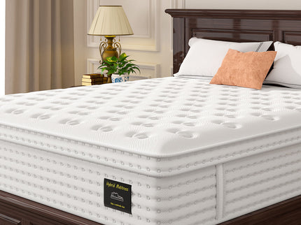 14'' Hybrid Mattress, Memory Foam & Pocket Springs For Pressure Relief