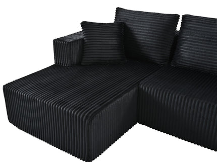 U-Shaped Modular Sectional Sofa With Double Chaise, Oversized Deep Seat For Living Room