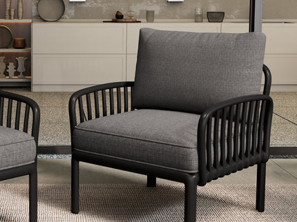 Outdoor Patio Club Chair, Waterproof Thick Cushion Deep Seating
