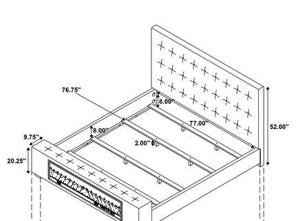 Crombie - Bed With Visual Flame Feature