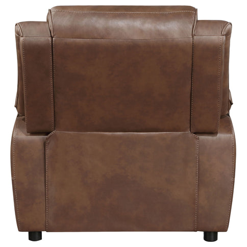 Worthington - Padded Arm Accent Chair - Dark Brown
