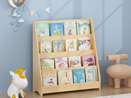 4 Tier Bookshelf, Toddler Book Display Shelves