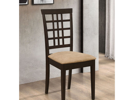Lattice Back Side Chair (Set of 2) - Brown
