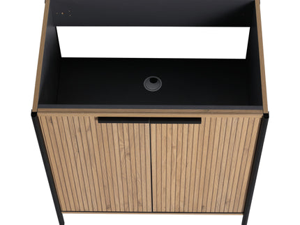 Contemporary Freestanding Bathroom Vanity With Adjustable Shelves