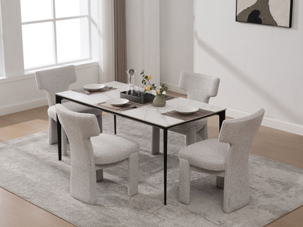 Armless Curved Back Accent Chairs