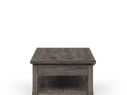 Lift Top Cocktail Table With Casters - Gray