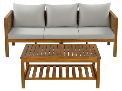 Patio Set Outdoor With Coffee Table And Cushions