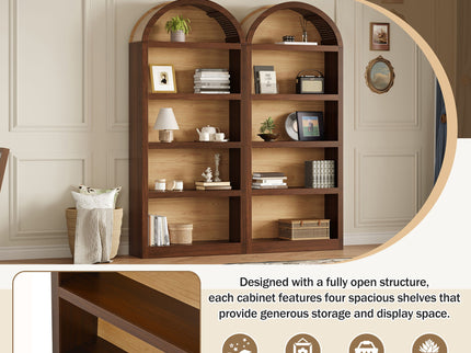 Freestanding Tall Bookshelves (Set of 2)