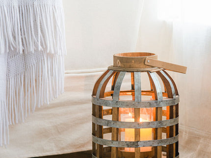 Decorative Lantern With Handle, Wooden Lantern For Indoor Outdoor, Home Garden Wedding