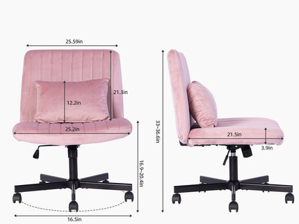 Criss Cross Office Chair With Adjustable Height, Ergonomic Design