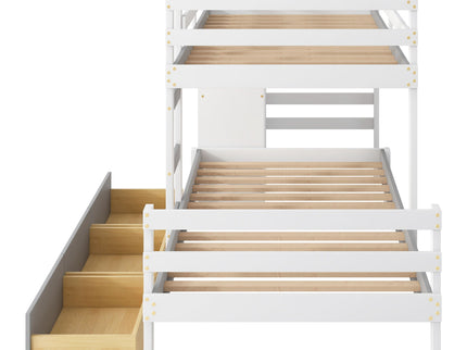 Loft Bunk Bed With Drawers And Ladder