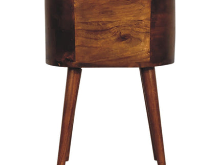 Mini Rounded Nightstand - Chestnut