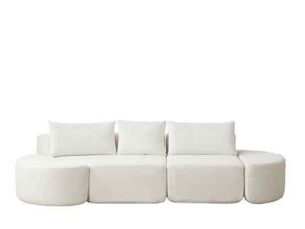 V - Shaped Modular Sofa Set With 3 Pillow
