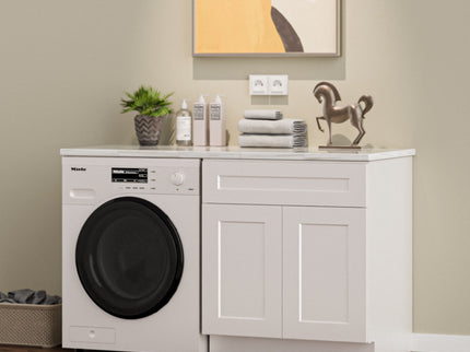 Shaker Base Cabinet With Soft-Close Drawer & Double Doors, Adjustable Shelf