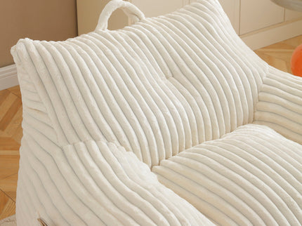 Giant Bean Bag Chair With Armrests And Footstool