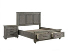 Dark Gray / 3 Pc. Bed, Nightstand, Chest / King