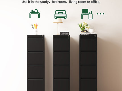 Drawer Metal Locking Vertical File Cabinet With Wheels Heavy Duty Lockable Storage