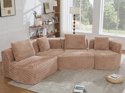 Modular Sectional Sofa With Free Combination Design