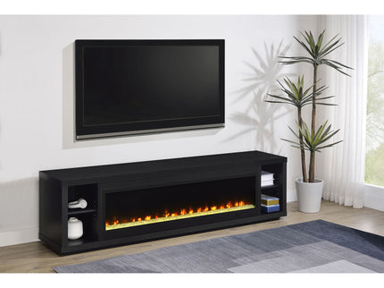 Joselyn - Fireplace TV Stand With Flame Visualizer - Black