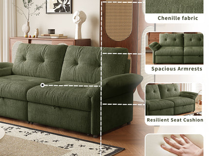 Sofa Bed, 2 In 1 Design For Living Rooms